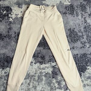 PINK Victoria's Secret cream joggers